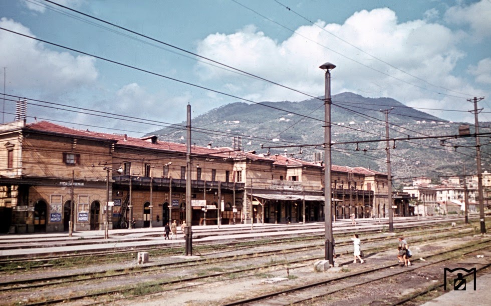 World War II in Color La Spezia Train Station in Northern Italy