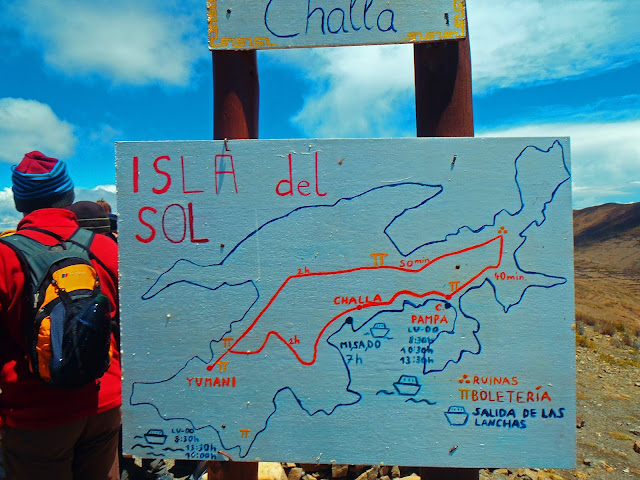 Isla del Sol map Isla del Sol map