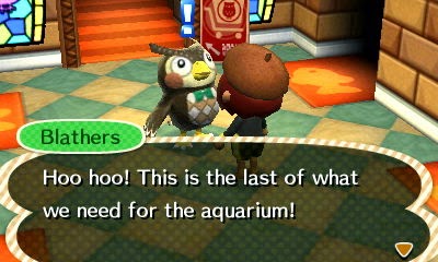 crossing animal exhibit completing thanked blathers aquarium