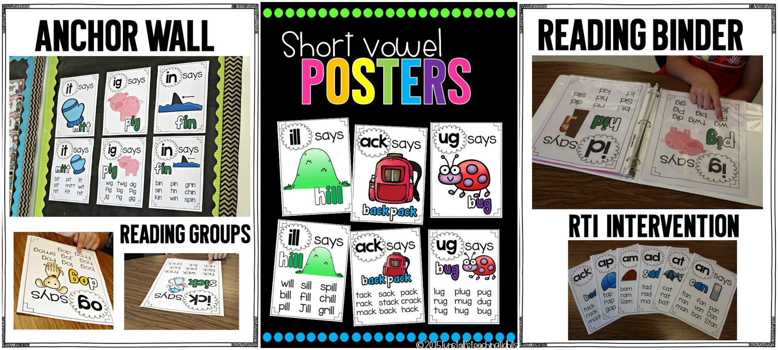 https://www.teacherspayteachers.com/Product/Phonics-Posters-Short-Vowels-1818254