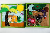 Bible Quiet book Handmade in Israel by Naiola, custom fabric activity book for children
