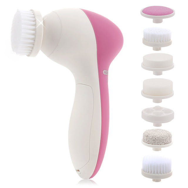 Best Facial Massager Brush Pixnor P2016 Facial Brush 7 in 1 Facial