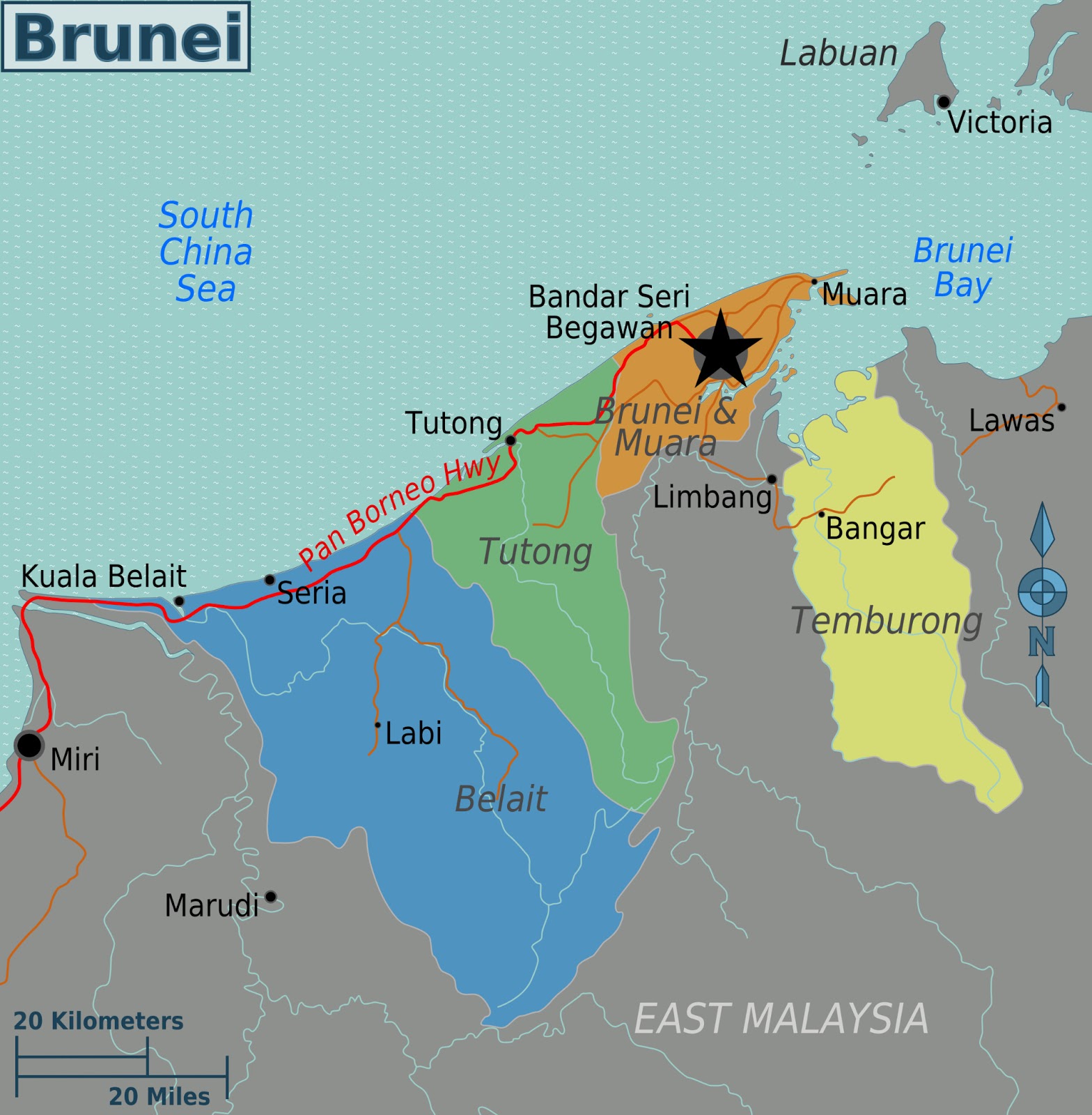 CARTES DE BRUNEI DARUSSALAM