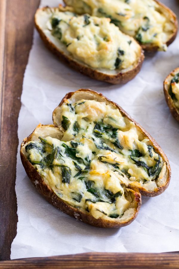Spinach Artichoke Twice Baked Potatoes SIMPLE RECIPES
