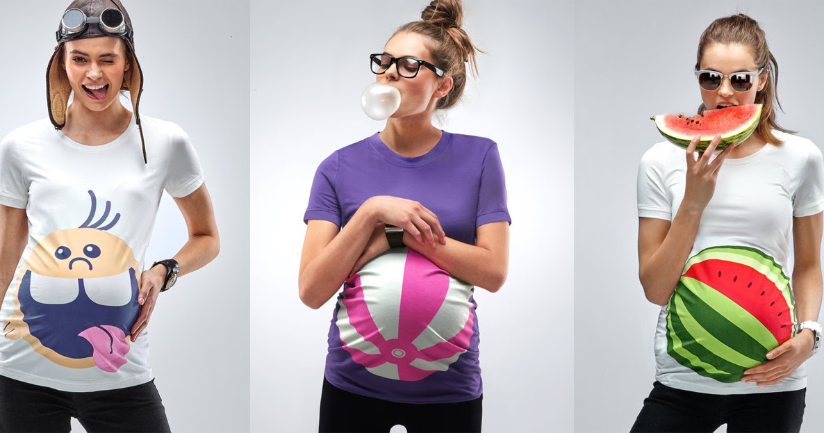 Divertidas camisetas para embarazadas como regalo de Reyes