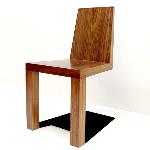Diseño de silla con sombra 