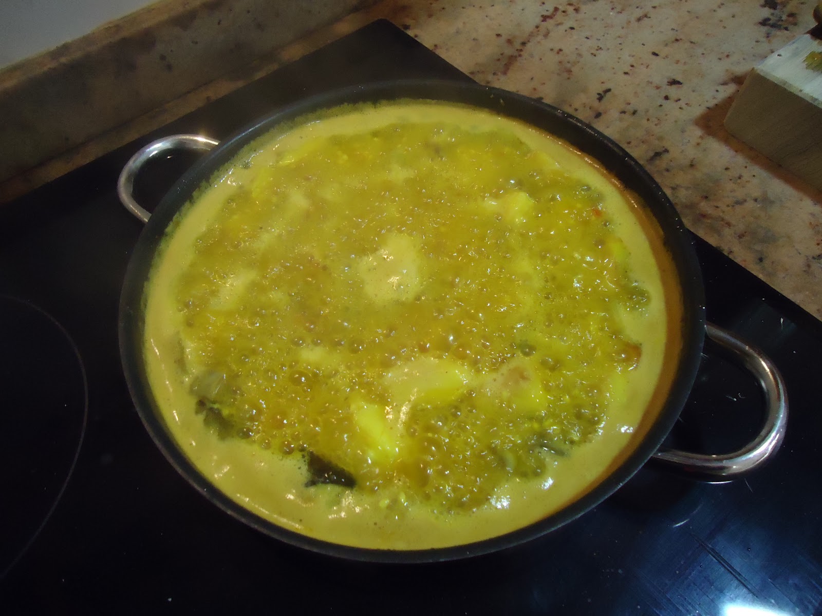 Las receticas de Anica Paella de verduras con bacalao