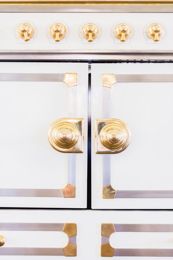 Hydrangea Hill Cottage A White Kitchen with Pink and Gold Accents