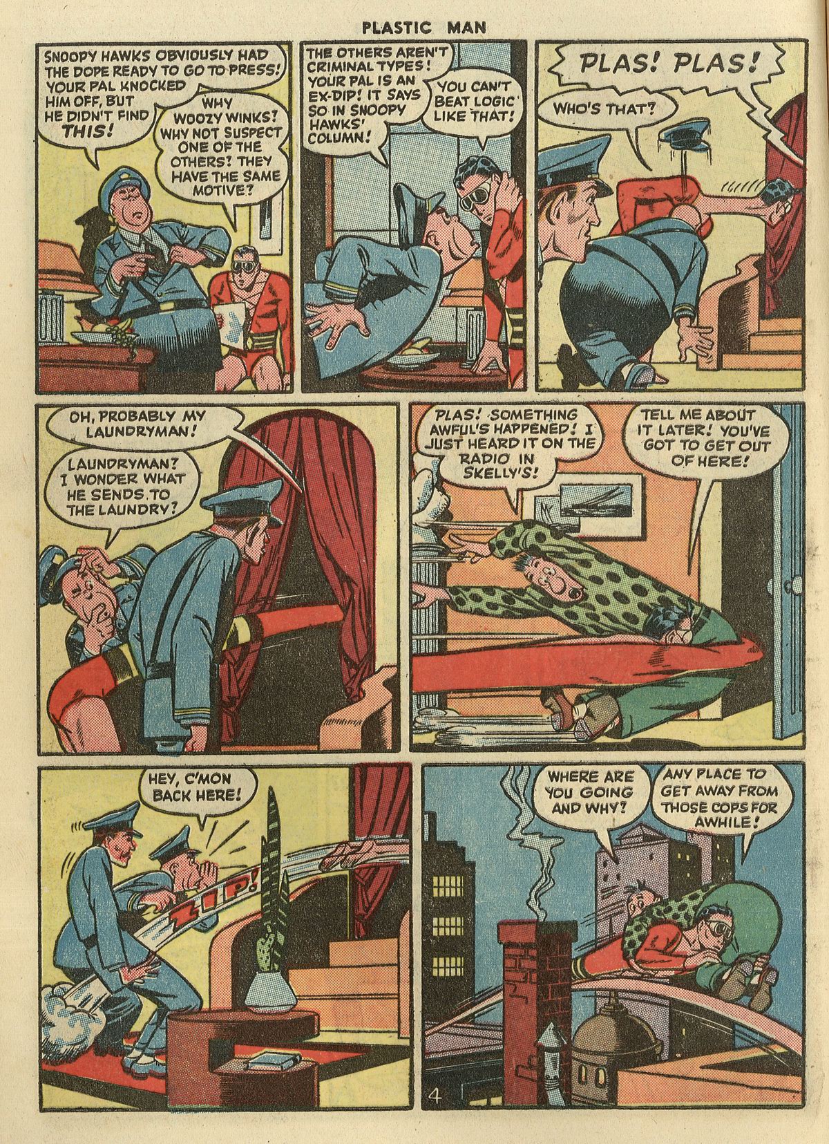 Read online Plastic Man (1943) comic -  Issue #3 - 6