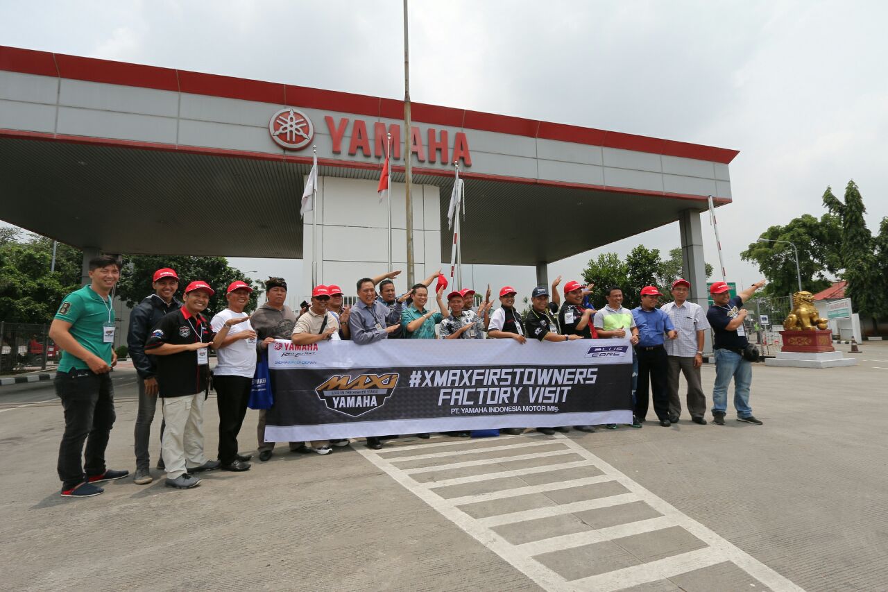 Kunjungan XMAX First Owner ke Pabrik Yamaha di Pulogadung