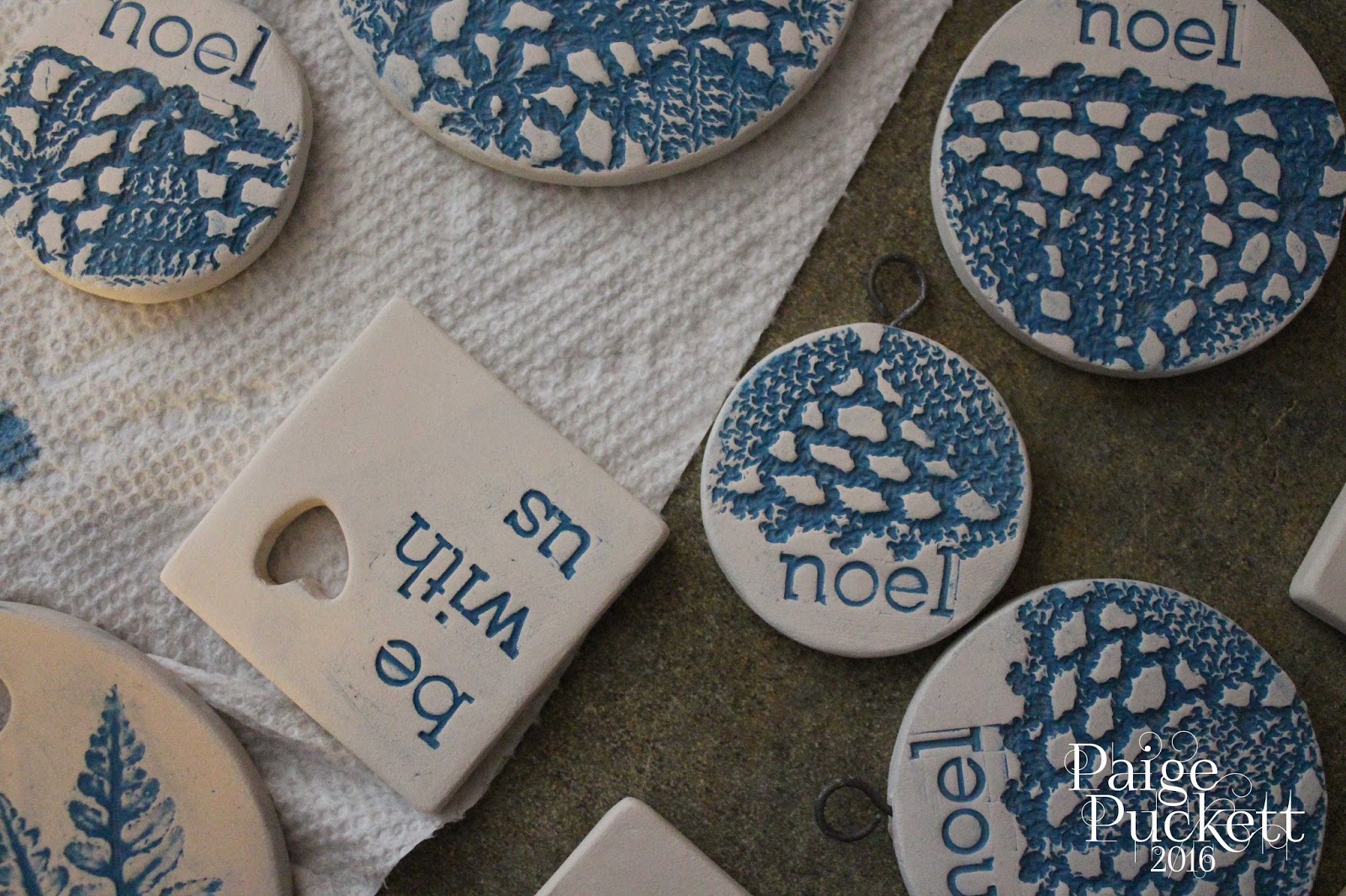 How to Underglaze Imprinted Clay Love Sown
