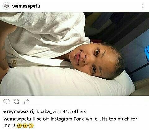 Wema Sepetu Atangaza Kupumzika Instagram Kwa Muda...Maneno Maneno Yamkimbiza