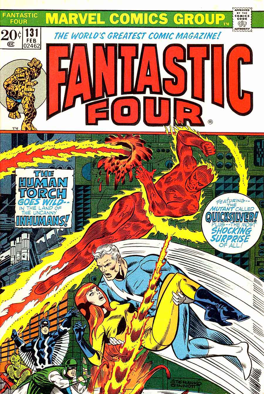 Fantastc Four v1 #131 marvel comic book cover art by Jim Steranko