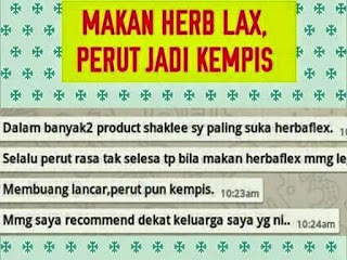 perut kempis dengan herblax