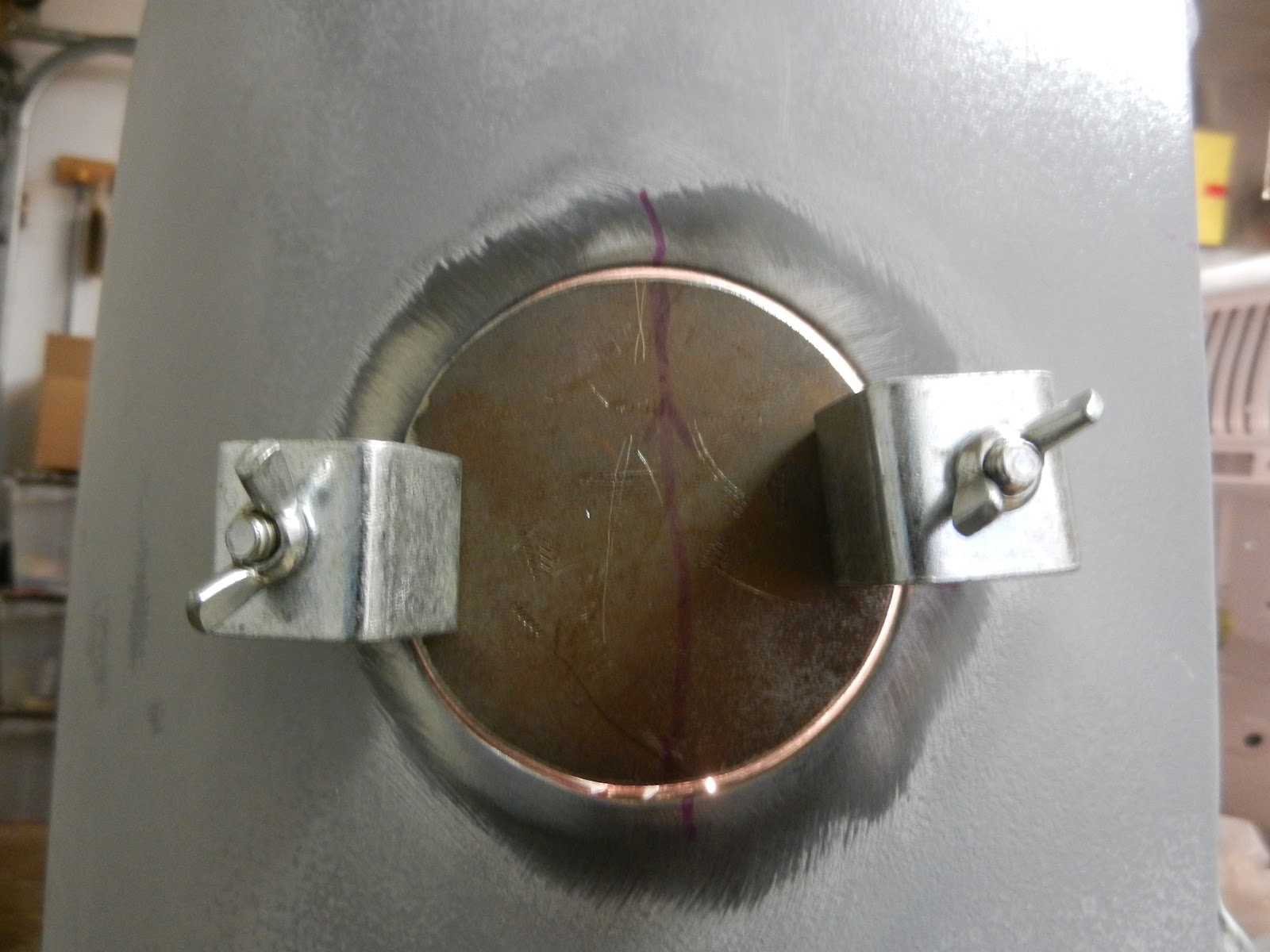 1954 Chevy Truck EV Conversion Shaving the Gas Tank Filler Hole