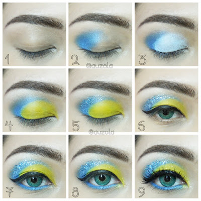 Tutorial Eye Makeup - Inside Out, Joy