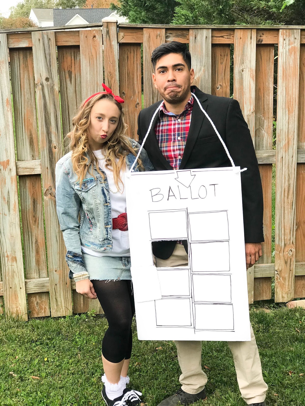 Our $50 Couples Costume - Michele, One 