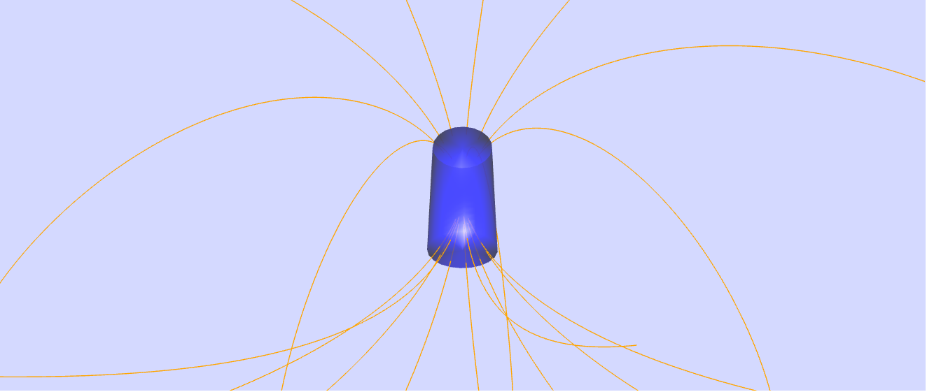 Revival Medfølelse inerti 3D Visualization of Magnetic Field From A Bar Magnet JavaScript Simulation  Applet HTML5 - Open Educational Resources / Open Source Physics @ Singapore