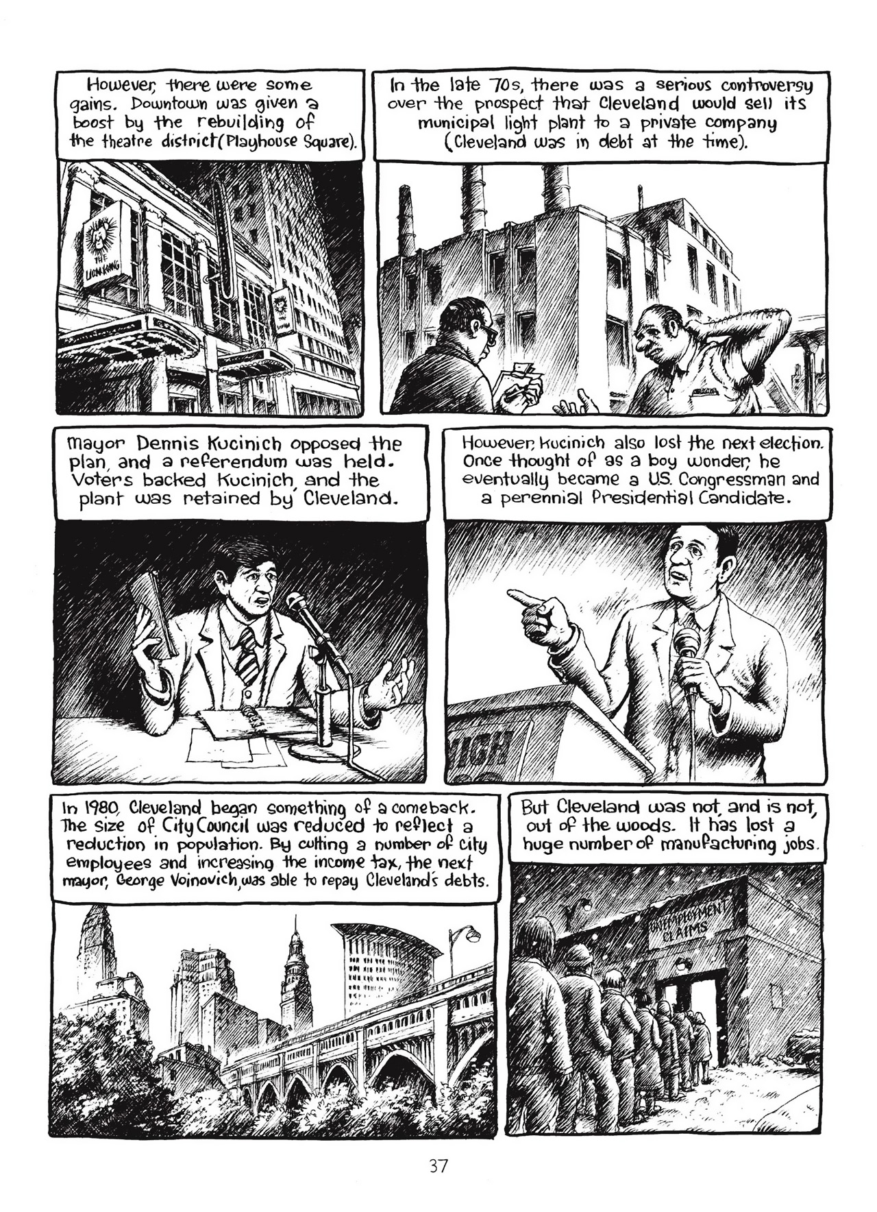 Read online Harvey Pekar's Cleveland comic -  Issue # TPB - 38