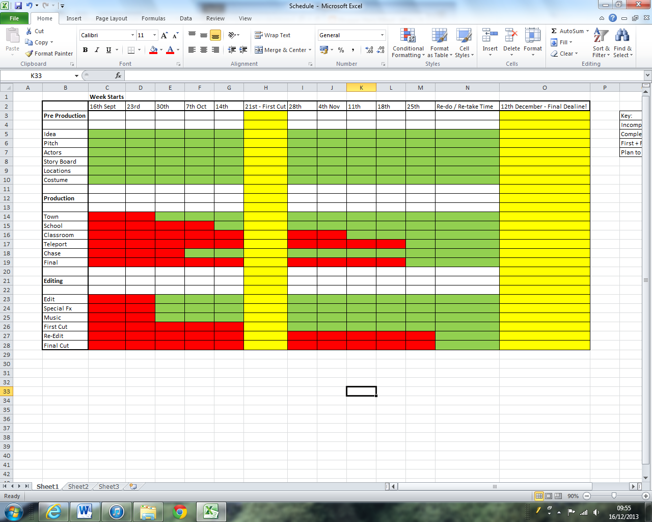 Harry Mead Deadline Schedule