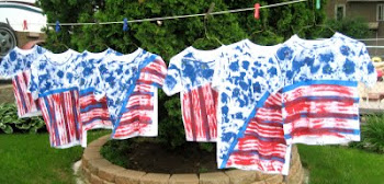 4th of July Shirts - Drying