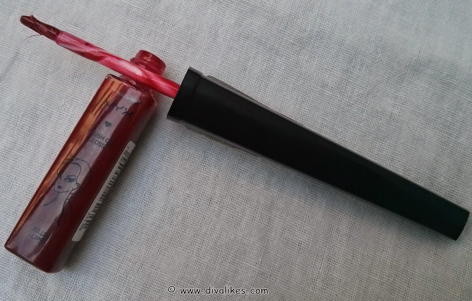 NYX Brush On Lip Gloss Red Lips Review Diva Likes