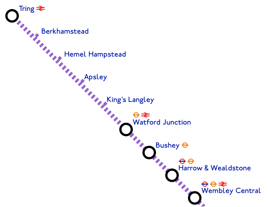 Tring Train Line Map Colene Catherina