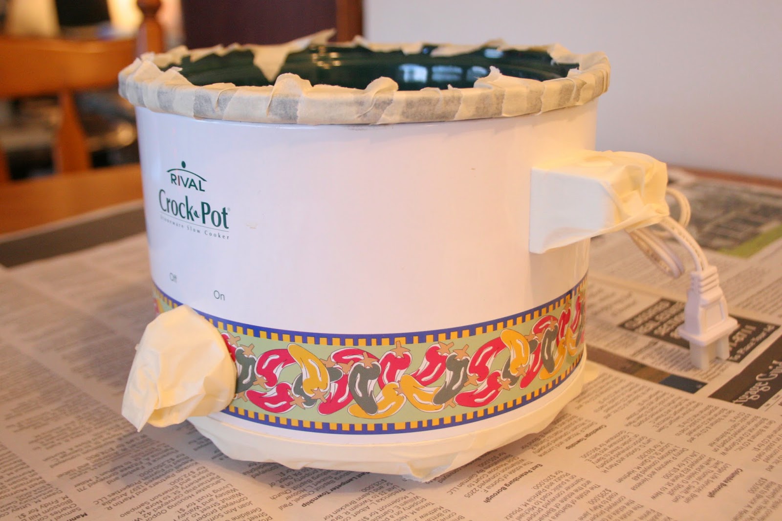 Easy crockpot makeover without using paint - Cuckoo4Design