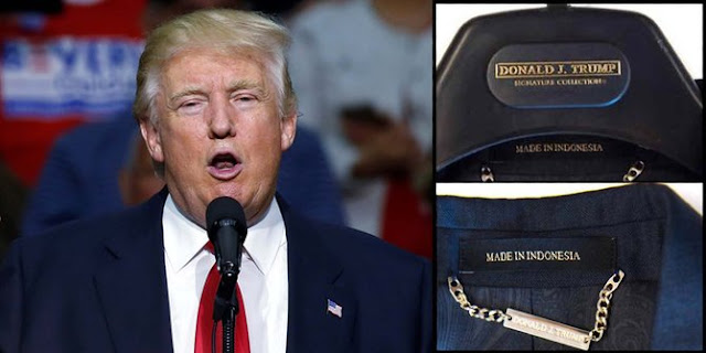 Bukan Made In USA Atau China, Tapi Jas Milik Donald Trump Dibuat di Indonesia Bukan Made In USA Atau China, Tapi Jas Milik Donald Trump Dibuat di Indonesia