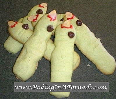 Witch's Fingers Cookies | www.BakingInATornado.com |  #Halloween #recipe