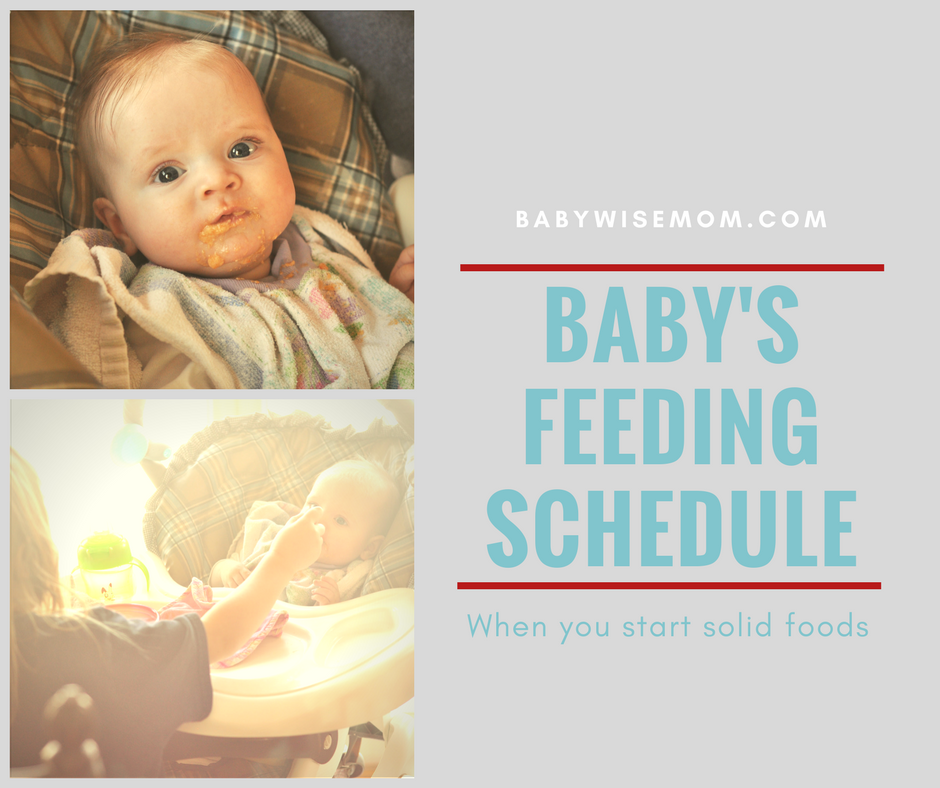 baby feeding schedule