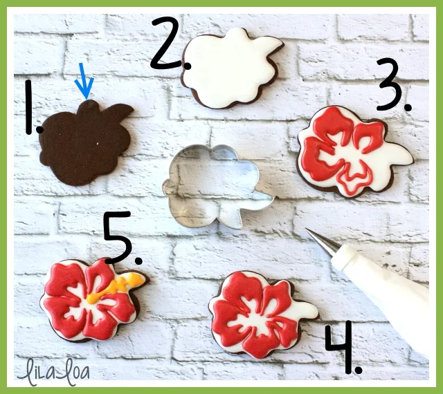Luau cookie decorating tutorial