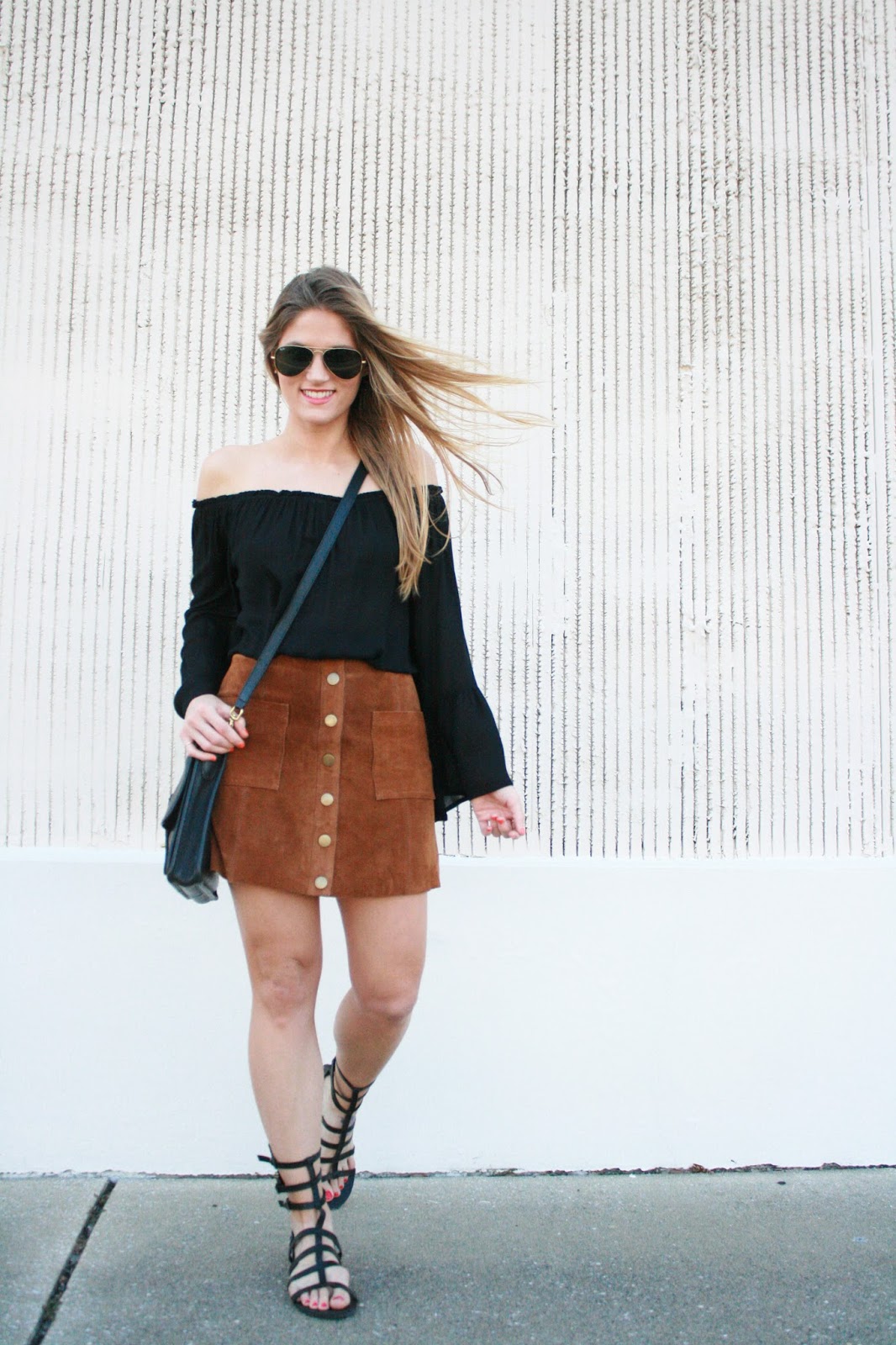 MC Squared: Suede Skirt