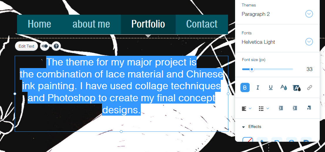 Oscar's Digital Art website design