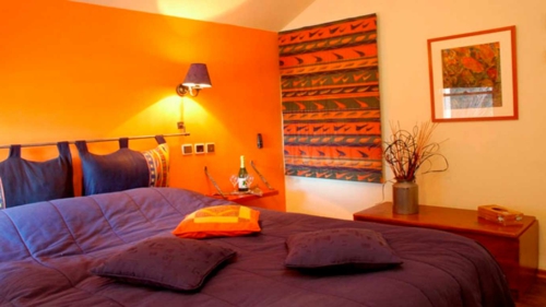15 Dormitorios Decorados con Naranja - Ideas para decorar dormitorios