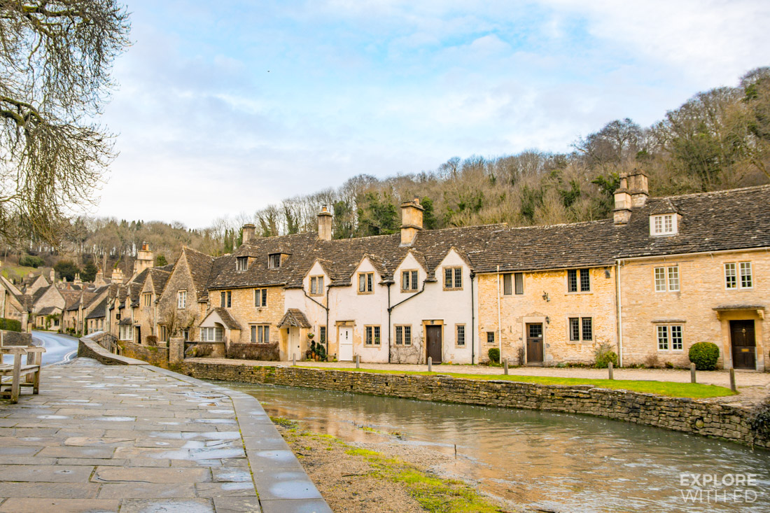 Sleepy Cotswold village in Wiltshire