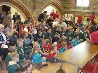 scouts in uniform gathering