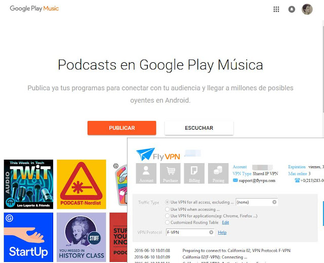 Desbloquear Google Play Podcasts con un solo clic