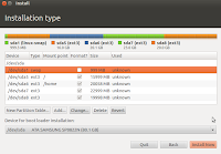 Partitioning in Ubuntu Linux12.04 completed Partitioning in Ubuntu Linux12.04 completed
