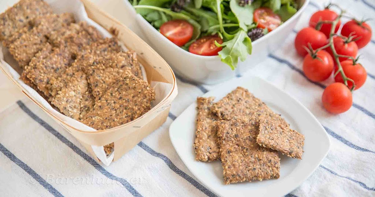 Bärenhunger: Dinkel Cracker mit Sesam