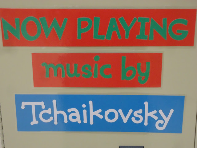 Now playing music by--magnetic signs for orchestra classroom listening