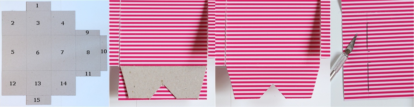 DIY/Tutorial Cupcake-Geschenkbox - Cupcake-Geschenkschachtel Anleitung 5