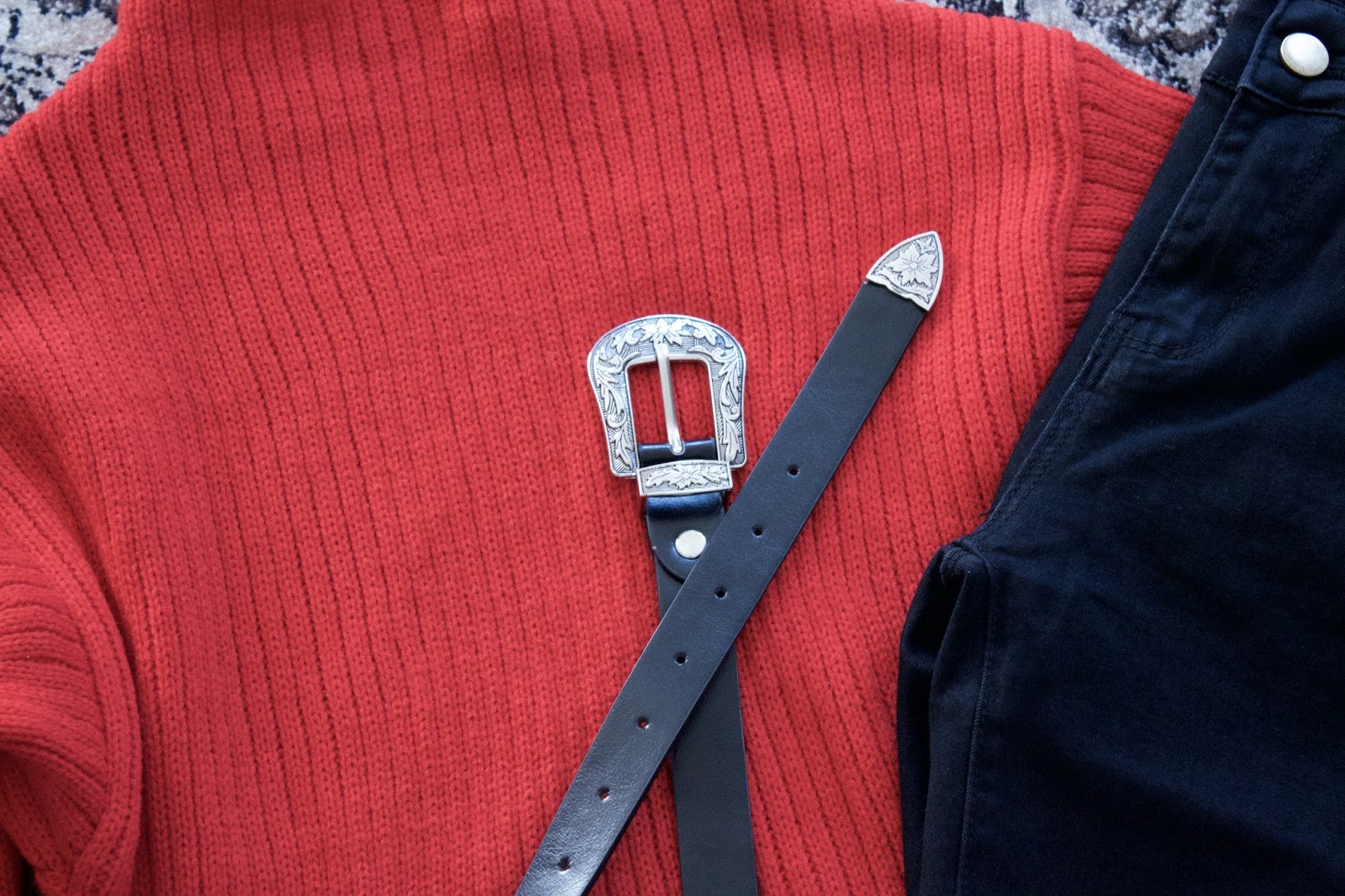 Vintage Buckle Wide Belt - Silver Vintage Buckle Wide Belt - Silver