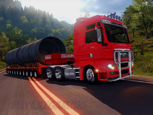 Trailer Oversize Pack + Truck Man TGX Euro Truck Simulator 2
