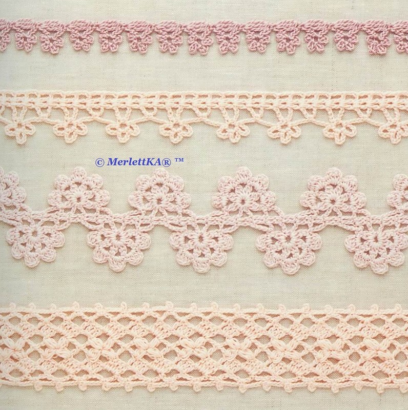 ergahandmade Crochet Edgings + Diagrams
