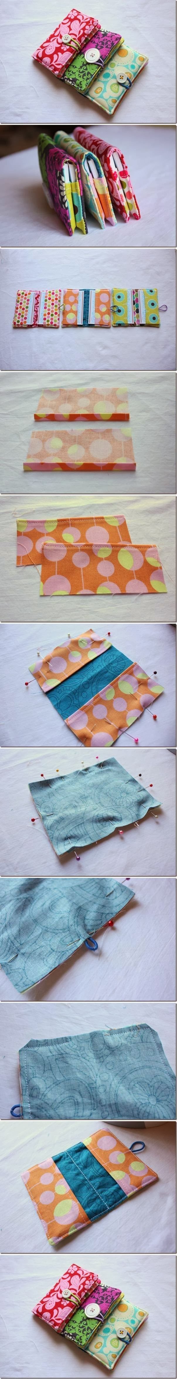 DIY Sew Business Card Holder Diy And Crafts