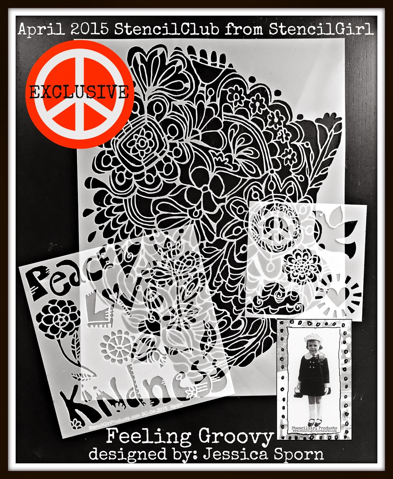 StencilGirl Talk Reveal of the April 2015 Stencils from