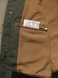 Engineered Garments "TF Jacket in Olive Cotton Double Cloth"