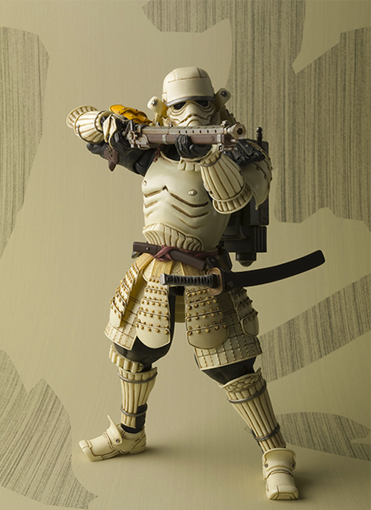 Star Wars action figures reimagined as samurai